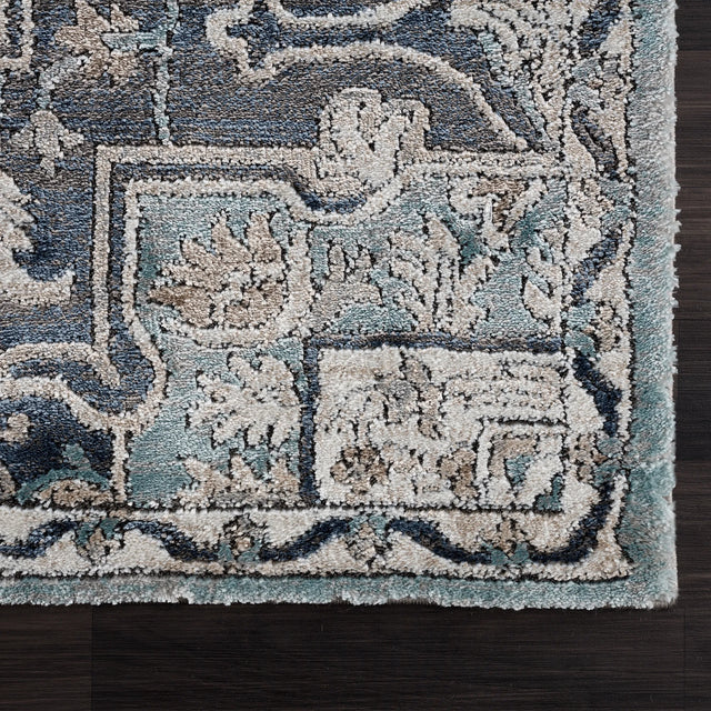 United Weavers Portsmouth Ancient Land Blue Rug - angle view