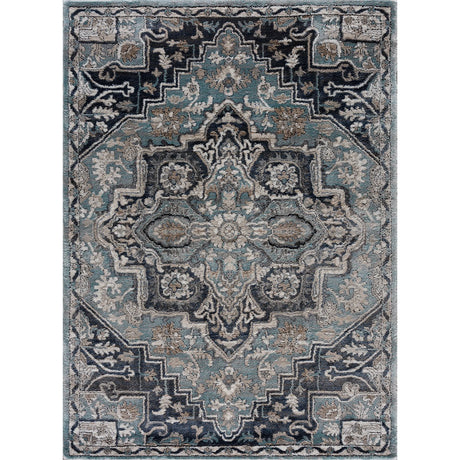 United Weavers Portsmouth Ancient Land Blue Rug - front view