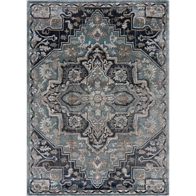 United Weavers Portsmouth Ancient Land Blue Rug - front view