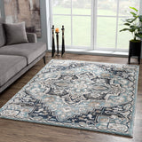 United Weavers Portsmouth Ancient Land Blue Rug - room scene