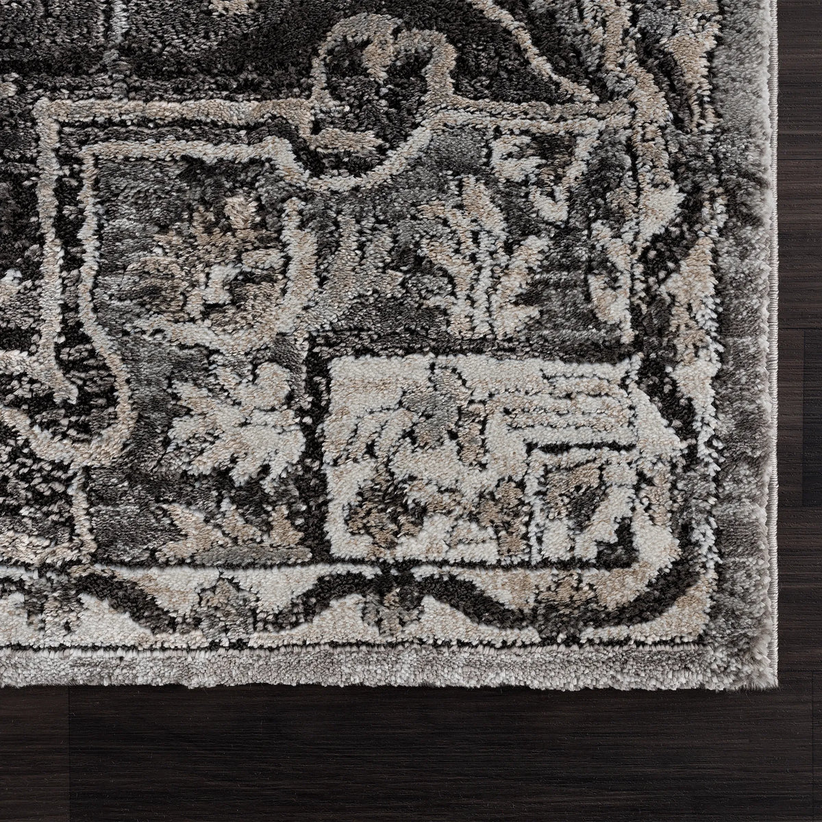 United Weavers Portsmouth Ancient Land Grey Rug - angle view