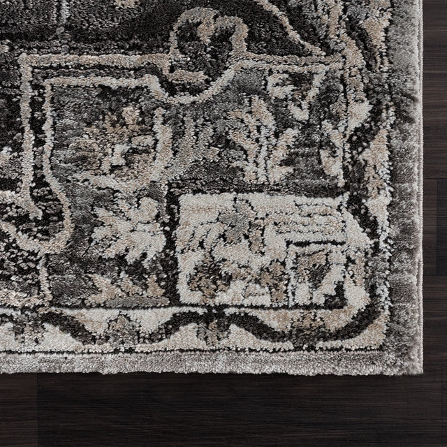 United Weavers Portsmouth Ancient Land Grey Rug - angle view