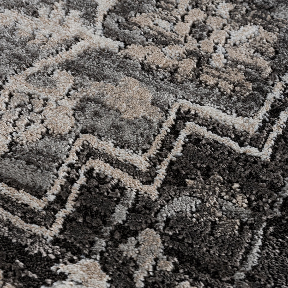 United Weavers Portsmouth Ancient Land Grey Rug - close-up detail