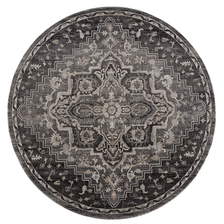 United Weavers Portsmouth Ancient Land Grey Rug - round front view
