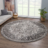 United Weavers Portsmouth Ancient Land Grey Rug - round room scene