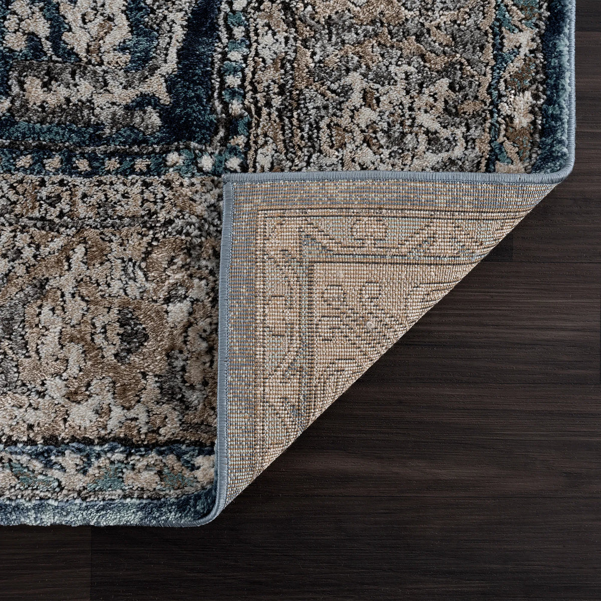 United Weavers Portsmouth Home Sky Blue Rug - backing detail