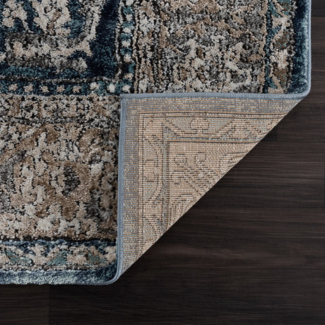 United Weavers Portsmouth Home Sky Blue Rug - backing detail