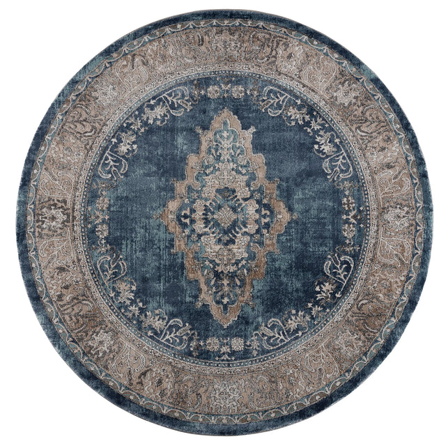 United Weavers Portsmouth Home Sky Blue Rug - round front view