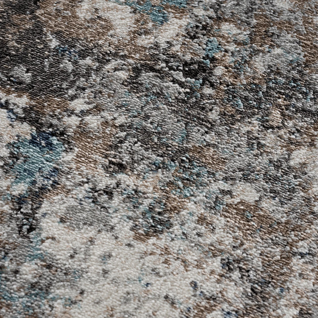United Weavers Portsmouth Modern Fusion Blue Rug - close-up detail