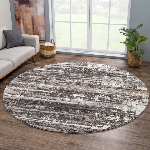 United Weavers Portsmouth Passion Grey Rug - round room scene