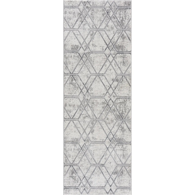 United Weavers Reserve Broadway Grey Rug - runner front view
