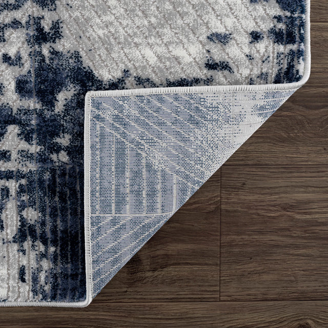 United Weavers Reserve Cora Blue Rug - backing detail