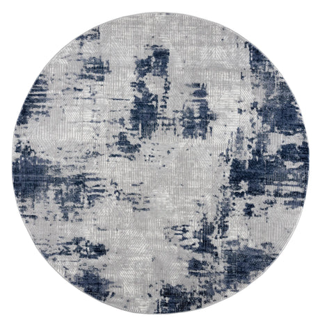 United Weavers Reserve Cora Blue Rug - round front view