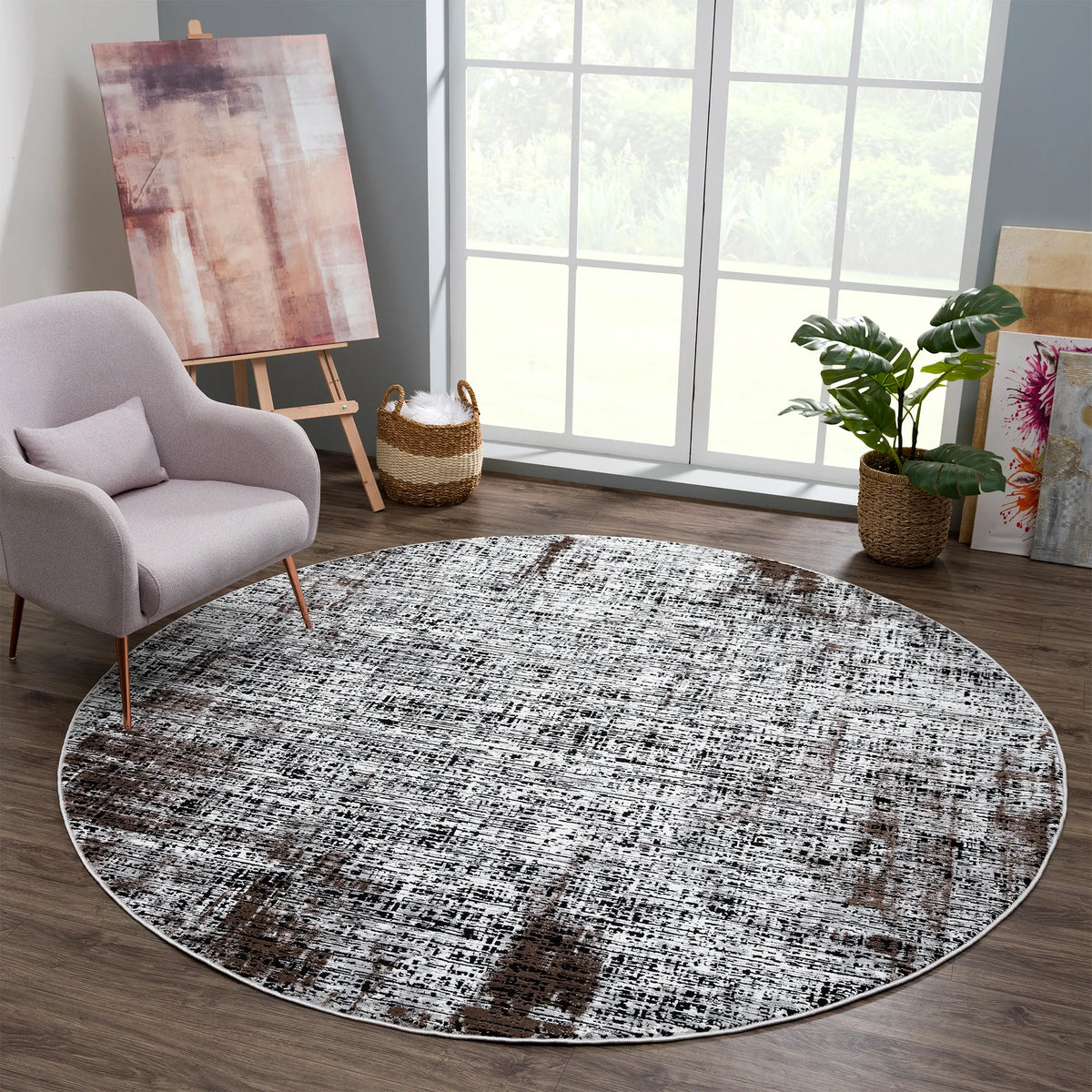 United Weavers Reserve Kelsey Multi Rug - round room scene