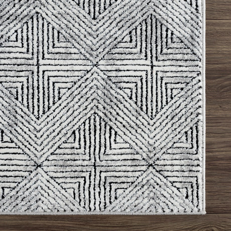 United Weavers Reserve La Luna Black Rug - angle view