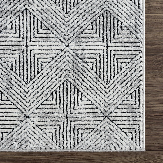United Weavers Reserve La Luna Black Rug - angle view