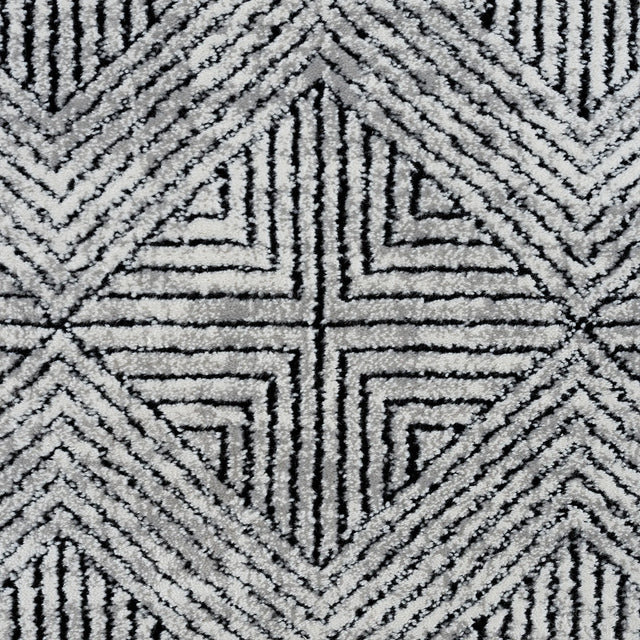 United Weavers Reserve La Luna Black Rug - close-up detail