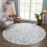 United Weavers Reserve La Luna Black Rug - round room scene