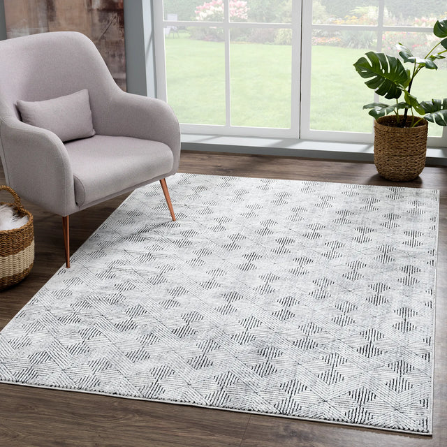 United Weavers Reserve La Luna Black Rug - room scene