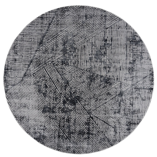 United Weavers Reserve Moodys Grey Rug - round front view