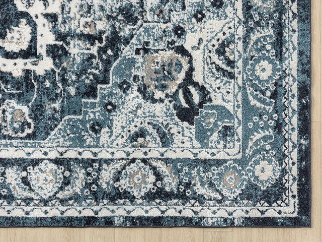 United Weavers Stratton Camry Blue Rug - angle view
