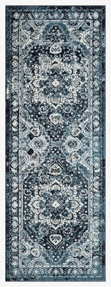 United Weavers Stratton Camry Blue Rug - runner front view