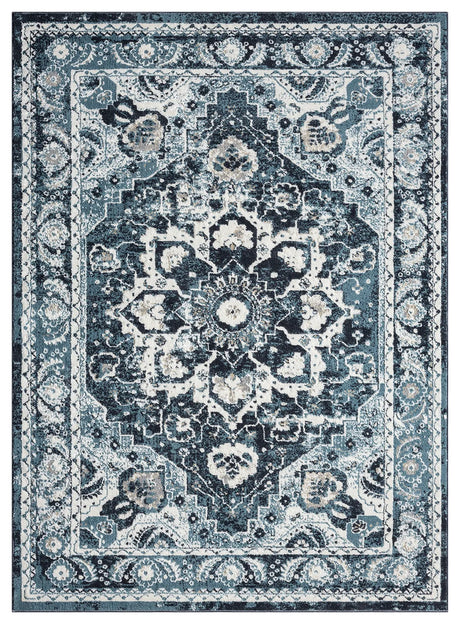 United Weavers Stratton Camry Blue Rug - front view