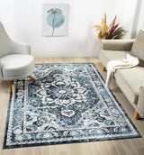 United Weavers Stratton Camry Blue Rug - room scene
