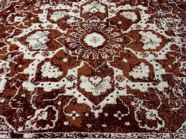 United Weavers Stratton Camry Burgundy Rug - close-up detail