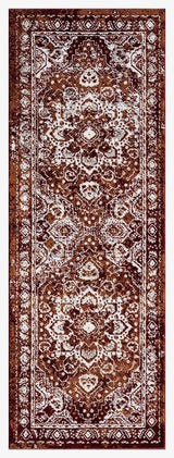 United Weavers Stratton Camry Burgundy Rug - runner front view