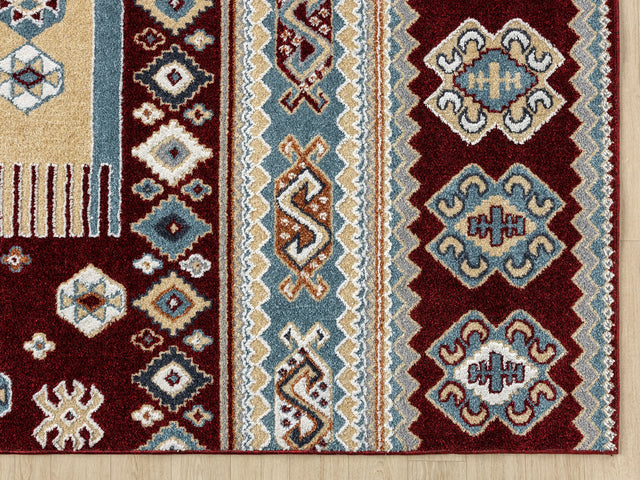 United Weavers Stratton Denali Burgundy Rug - angle view