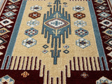 United Weavers Stratton Denali Burgundy Rug - close-up detail