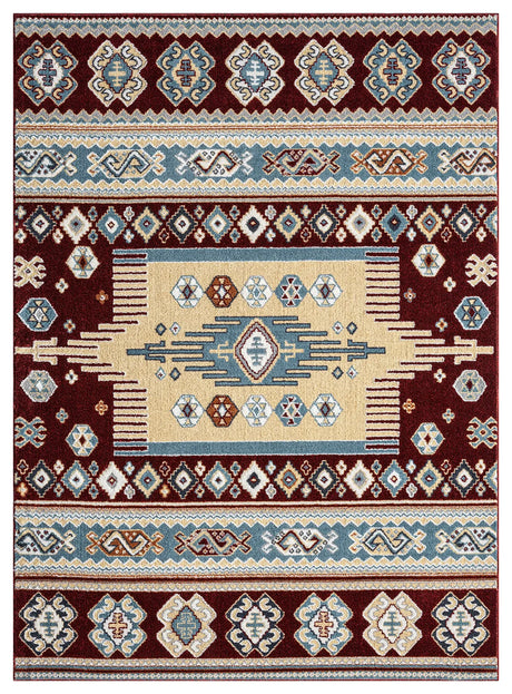 United Weavers Stratton Denali Burgundy Rug - front view