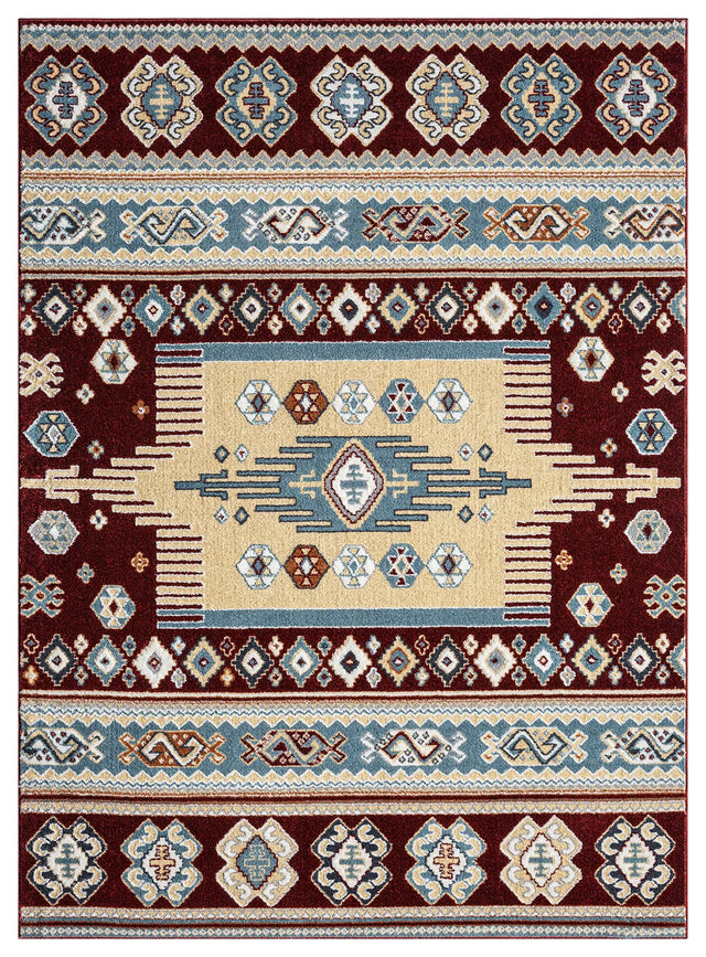 United Weavers Stratton Denali Burgundy Rug - front view