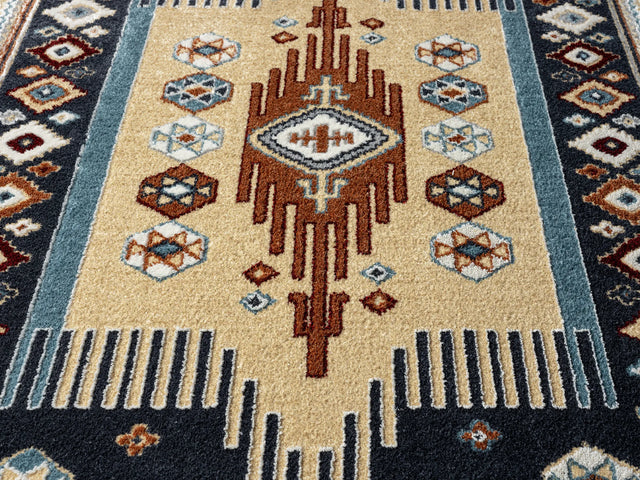 United Weavers Stratton Denali Navy Rug - close-up detail