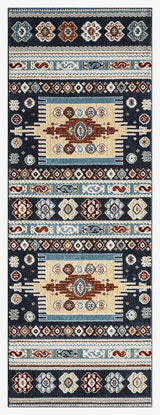 United Weavers Stratton Denali Navy Rug - runner front view