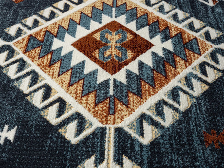 United Weavers Stratton Jamaica Navy Rug - close-up detail
