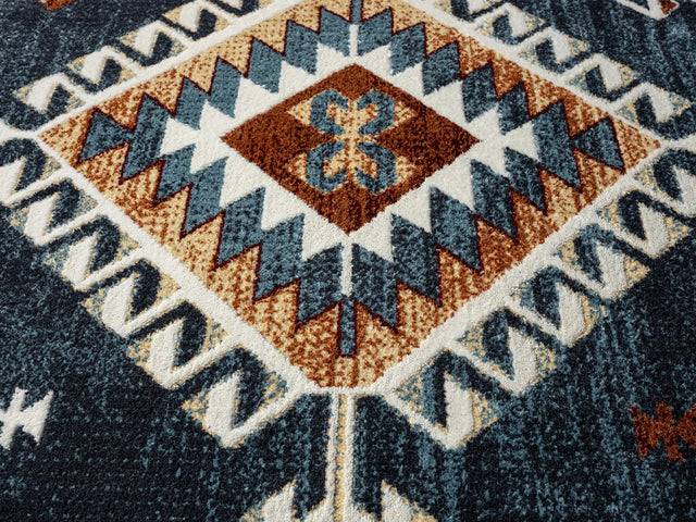 United Weavers Stratton Jamaica Navy Rug - close-up detail