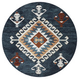 United Weavers Stratton Jamaica Navy Rug - round front view