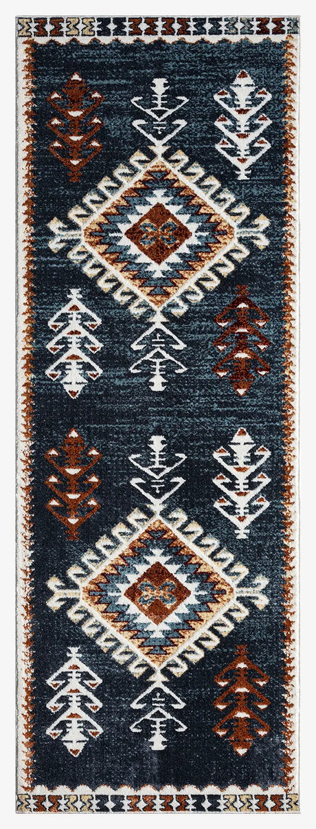 United Weavers Stratton Jamaica Navy Rug - runner front view