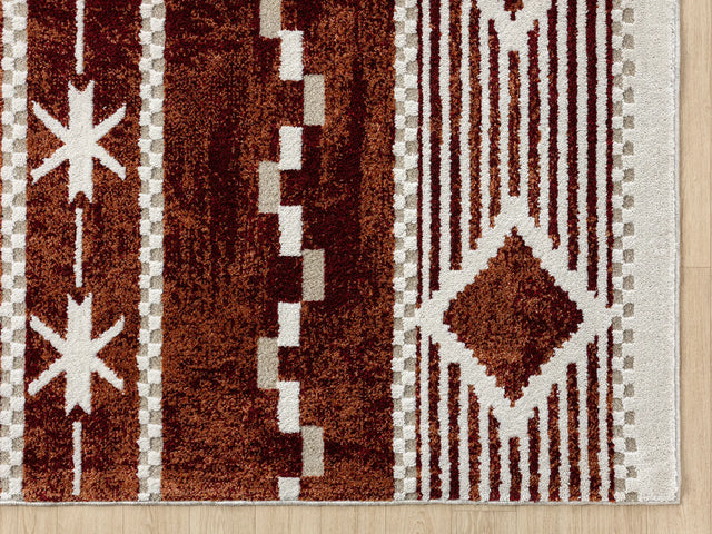 United Weavers Stratton Orchard Burgundy Rug - angle view