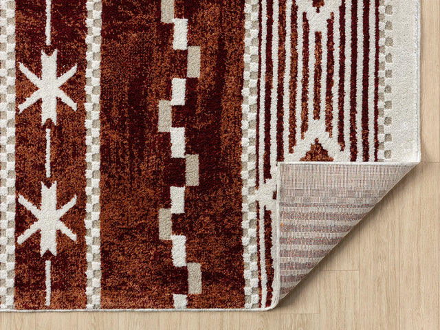 United Weavers Stratton Orchard Burgundy Rug - backing detail