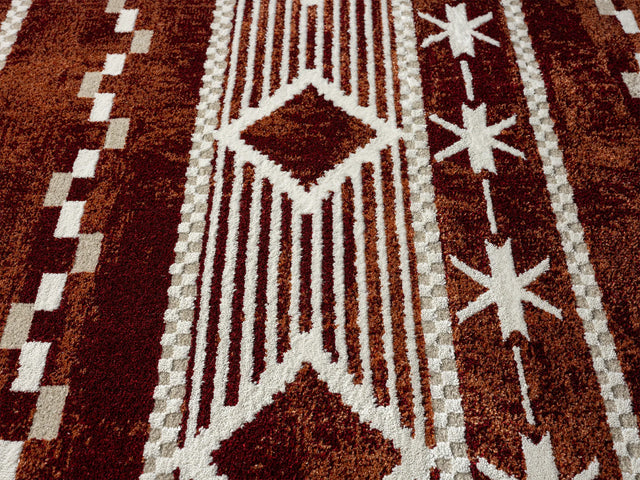 United Weavers Stratton Orchard Burgundy Rug - close-up detail