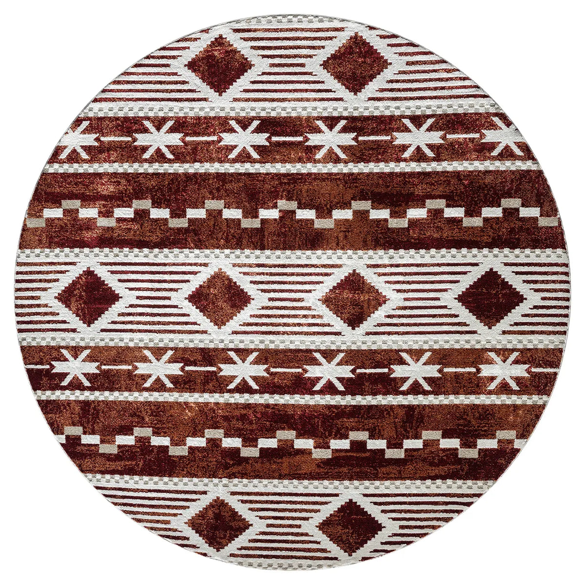 United Weavers Stratton Orchard Burgundy Rug - round front view
