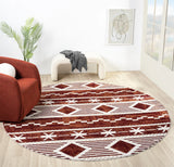 United Weavers Stratton Orchard Burgundy Rug - round room scene