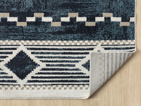 United Weavers Stratton Orchard Navy Rug - backing detail