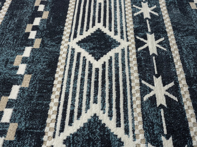 United Weavers Stratton Orchard Navy Rug - close-up detail