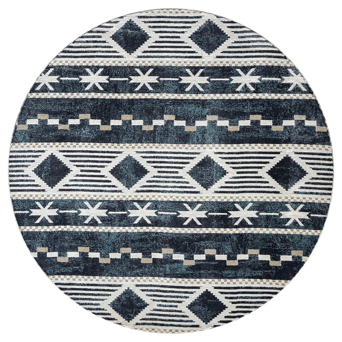 United Weavers Stratton Orchard Navy Rug - round front view