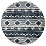 United Weavers Stratton Orchard Navy Rug - round front view