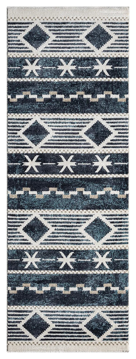 United Weavers Stratton Orchard Navy Rug - runner front view